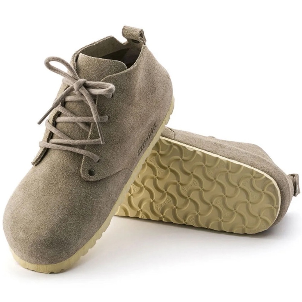 BIRKENSTOCK Dundee Suede Taupe Comfort Laced Ankle Boots Womens Sz 40 - Picture 6 of 6
